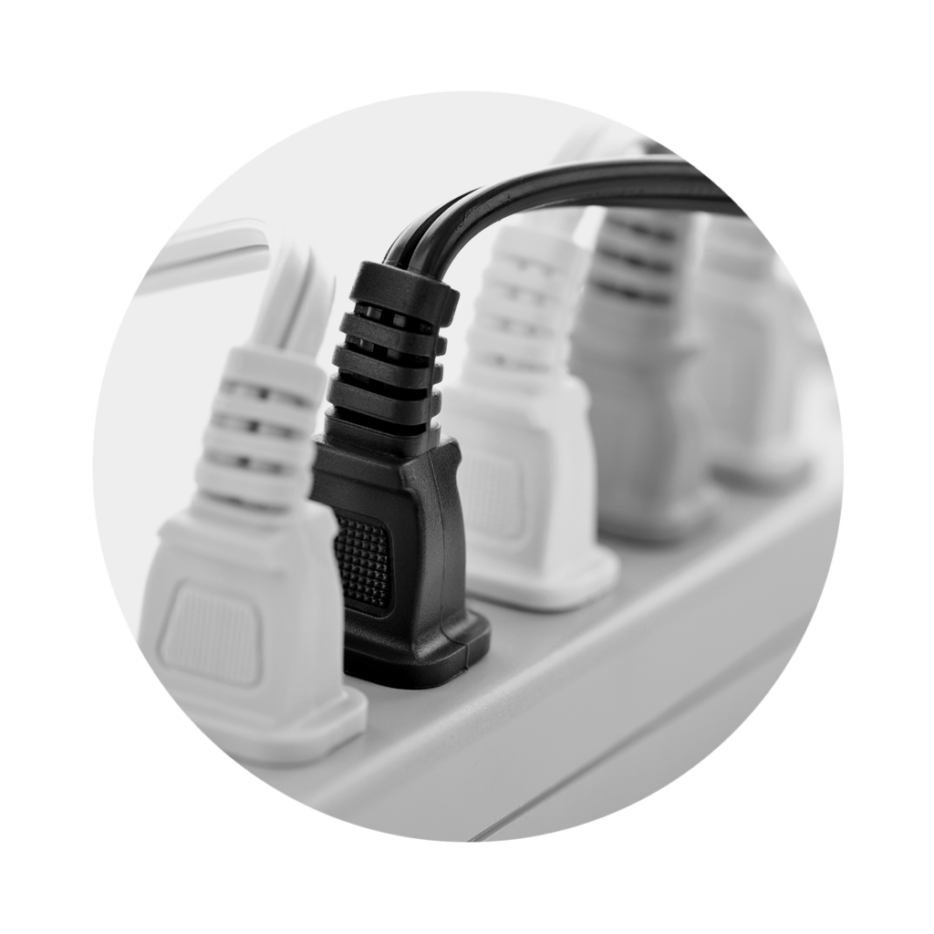 An image of an electrical short for the purpose of discussing flame detection